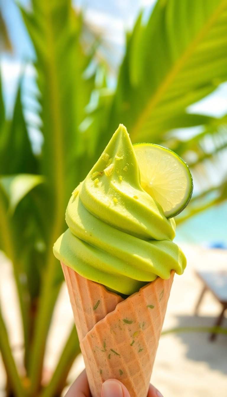 Discover 12 Unique Ice Cream Flavors You Can Make at Home (You Won't Believe #9!) - 2. Avocado Lime