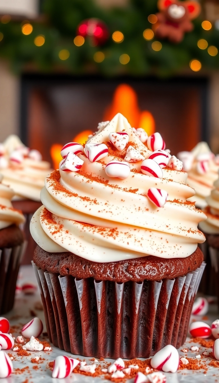 20 Unique Festive Cupcake Flavors That Will Make Your Christmas Extra Special! - 1. Peppermint Mocha Delight